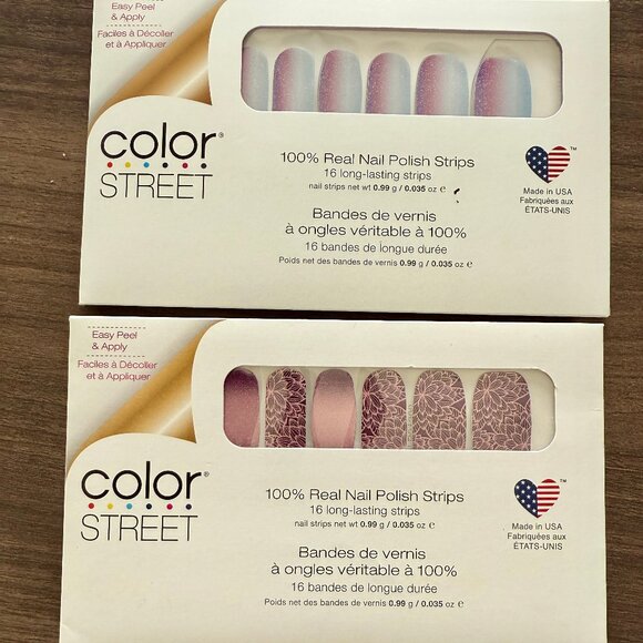 New Color Street 2 Pc IT TAKES TUCSON & RULES OF PLUM Nail Strips Press On New - Picture 5 of 7